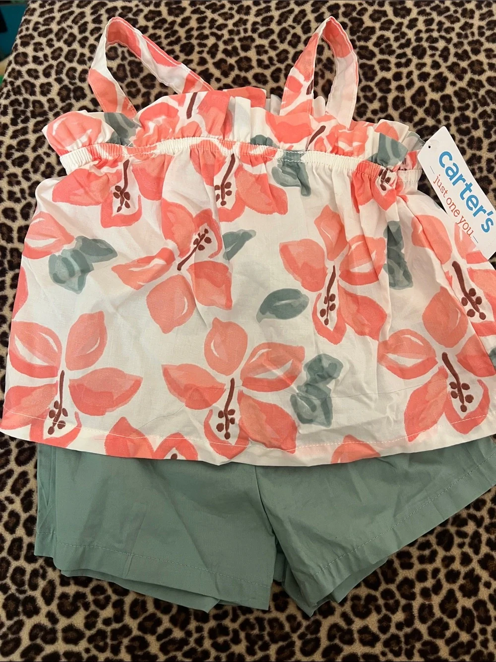Kids floral top with shorts